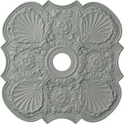Ekena Millwork 29 in. OD x 3.62 in. ID x 1.38 in. P Architectural Accents - Flower Ceiling Medallion Fits Canopies up to 6.25 in.