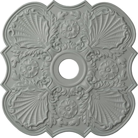 Ekena Millwork 29 in. OD x 3.62 in. ID x 1.38 in. P Architectural Accents - Flower Ceiling Medallion Fits Canopies up to 6.25 in.