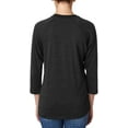 thumbnail image 3 of Mens Clementine Tri-Blend 3/4-Sleeve Raglan Tee, 3 of 3