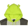 thumbnail image 4 of Shrek Costume Pullover Hoodie Sweatshirt With 3D Trumpet Ears On Hood, 4 of 7