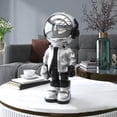 thumbnail image 2 of Bonita estatua de astronauta, accesorios, figurita, resina creativa, escultura de astronauta, arte Plata, 2 of 9