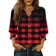thumbnail image 3 of TaTaai Women's Fashion Spring And Summer Button Up Cardigan 3/4 Quarter Sleeve Jacket V-neck Top/shirt Gift, 3 of 6