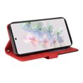 thumbnail image 2 of Étui Compatible Google Pixel 7 5G, Étui Portefeuille en Cuir avec Support, Fermoir Magnétique, Étui Folio à Rabat pour Téléphone - Rouge, 2 of 5