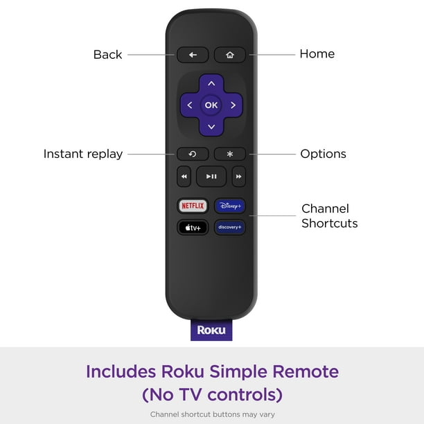 klistermærke Botanik reservation Roku Express (New) HD Streaming Device with High-Speed HDMI Cable and  Simple Remote (No TV Controls), Guided Setup, and Fast Wi-Fi - Walmart.com