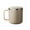 Khaki, variant on 13.5oz Coffee Mug with Handle, Double Wall Stainless Steel Insulated Lowball Tumbler Keeping Hot and Cold(Gray)