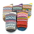 thumbnail image 3 of Fraobbg 5-Pack Women's Warm, Thick Knitted Wool Crew Casual Socks, 3 of 9