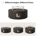 thumbnail image 7 of MOALCOFER 28'' Round Propane  Fire Pit Outdoor with Wind Guard,40,000 BTU Gas Fire Pit Table Lava Rocks&Cover, 7 of 7