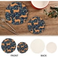 thumbnail image 4 of SKYSONIC Autumn Elk Deer Leaf Pot Holders Trivets, 2 Pcs Heat Resistant Trivets,Fall Cute Animals Cotton Thread Weave Mats for Hot Pads Pans Pot Bowl Teapot for Kitchen Decor, 4 of 7