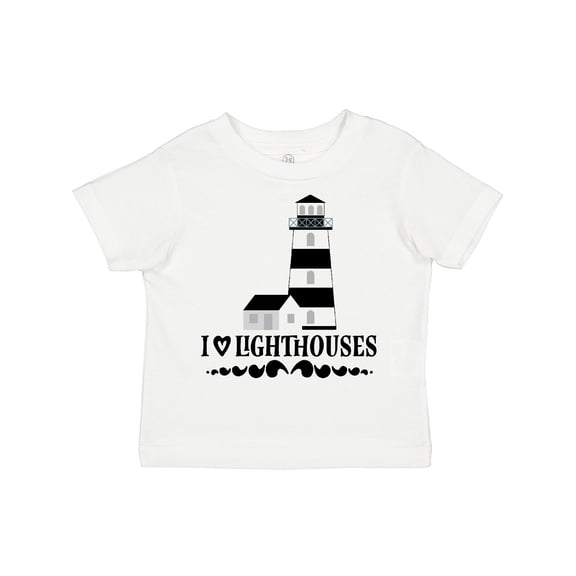 Inktastic I Love Lighthouses Girls Toddler T-Shirt
