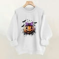thumbnail image 5 of Bovxnpu Womens Oversized Sweatshirts, Halloween Day Sweatshirts for Women Fleece Crewneck Sweaters Casual Tops Comfy Fall Fashion Outs Winter Clothes, 5 of 8