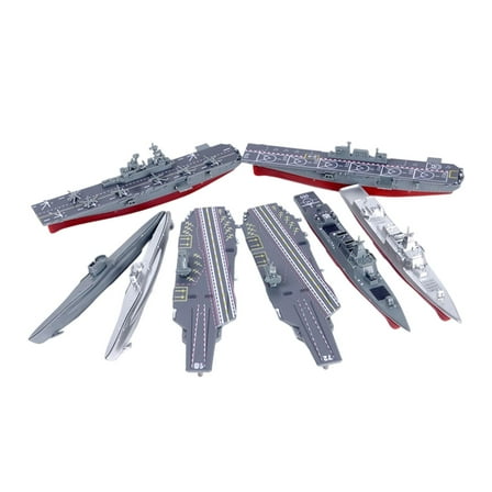 JWQFBC 8 Pieces 4D Aircraft Carrier Model Kit to Build Assembled Model Miniature Puzzle
