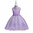 thumbnail image 2 of Godderr Girls Princess Dress for Kids Toddler 2-12Y Baby Tulle Bridesmaid Dress Wedding Dance Party Pageant Communion Princess Gowns Sleeveless Formal Dresses, 2 of 7