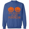 thumbnail image 2 of OXI Crewneck Sweatshirt - Halloween Starting Pumkins, Basic Casual Sweatshirts for Men's and Women Fleece Sweatshirt Long Sleeve - Indigo Blue 3X-Large, 2 of 2