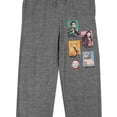 thumbnail image 2 of Demon Slayer Character Boxes Women's Gray Heather Sleep Pajama Pants-XXL, 2 of 7