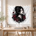 thumbnail image 5 of Stylized Figure Figure With Art Scene, Spooky Gothic for Gothic Decor Fans, Dark Art Decor Room Accent, Halloween Gift, Tapestry Wall Hanging for Bedroom and Dorm, 5 of 7