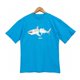 thumbnail image 1 of Camiseta holgada de manga corta con estampado de tiburones y cola cortada de Angels Palm Angel PA, camiseta informal de marca de moda para hombres y mujeres, nuevaAzul, 1 of 4