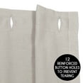 thumbnail image 4 of Sweet Jojo Designs Boho Fringe Bathroom Fabric Bath Shower Curtain - Gender Neutral Beige Tan Taupe Linen Tassel Macrame for Bohemian Woodland Farmhouse Botanical Leaf Collection, 4 of 5