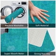 thumbnail image 4 of Fotbe Extra Durable Door Mat - Dirt Trapping Outdoor Welcome Mats - Non-Slip Outdoor Door Mats - Low Profile Front Door Mat - Indoor (16" x 24", Blue Green Glitter ), 4 of 9
