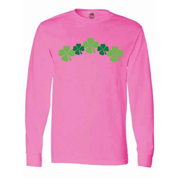 Inktastic Shamrock Four Leaf Clover St Patricks Long Sleeve T-Shirt