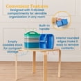 thumbnail image 5 of ECR4Kids 3-Compartment Small Plastic Caddy, Multipurpose Organization, Contemporary, 6-Pack, 5 of 9