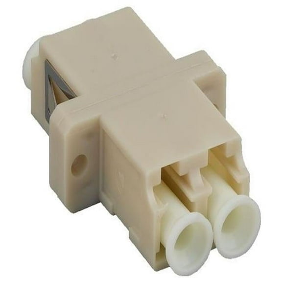 Sanoxy SNX-CBLR-FB201-0223 Multimode LC&LC Duplex Fiber Optic Adapter, Panel Mount Type - Beige - Pack of 4