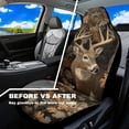 thumbnail image 3 of Uorisanigo Camo Hunting Deer Car Seat Covers Waterproof Front Seat Covers Elastic Fabrics Anti-Slip Back Fabric Easy to Install Suitable for Cars, SUV and Trucks, 3 of 7