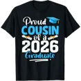 thumbnail image 1 of Proud Cousin Of A Class Of 2026 Graduate Senior Graduation Tee T-Shirt 404, 1 of 4