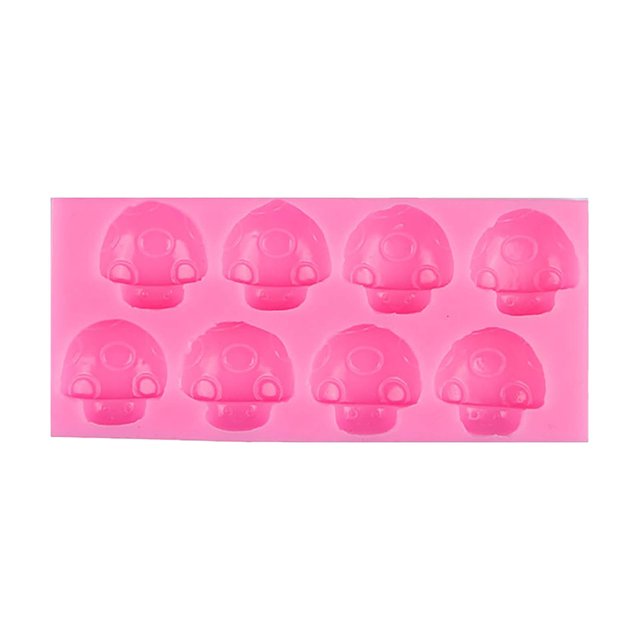 Gibobby Herramienta para Tartas, forma de , decoración de bosque, herramienta de silicona, Fondant creativo, cuento de de dibujos animados(Rosa)