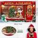 thumbnail image 2 of Fondo para fotografía de fiesta navideña, pancarta de Papá Noel, tienda de juguetes, fondo de tienda navideña, mochila falsa de fiesta navideña, 72,8 x 43,3 pulgadas (genial), 2 of 5