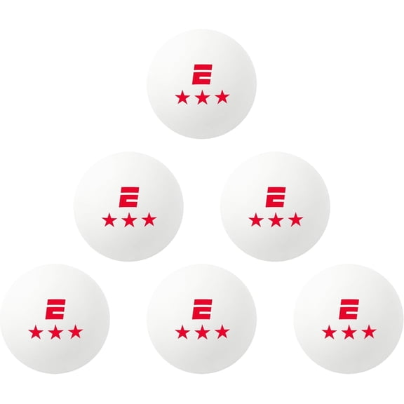 ESPN 3 Star Ping Pong Balls Set, 6 Regulation-Sized Table Tennis Balls with Travel Bag