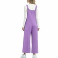 thumbnail image 5 of Purple Womens Lounge Trousers Pants Overalls Trousers Pants Unitard for Ladies Loose Fit Overall Flare Bell Bottom Fall Summer Trousers Pants 2025 Clothes XL, 5 of 8
