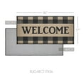 thumbnail image 2 of VHC Brands Black Check Welcome Indoor Rug Rect 17x36, Polyester Area Rug, Accent Rug, Floor Decor, Black Check Collection, Rectangle 17x36, Country Black, 2 of 6