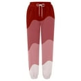 thumbnail image 4 of Pantalons Décontractés pour Femmes Mode Décontractée Saint-Valentin Imprimé Amusant Taille Élastiquée Survêtement Pantalons de Survêtement pour Femmes Rouge TG, 4 of 4