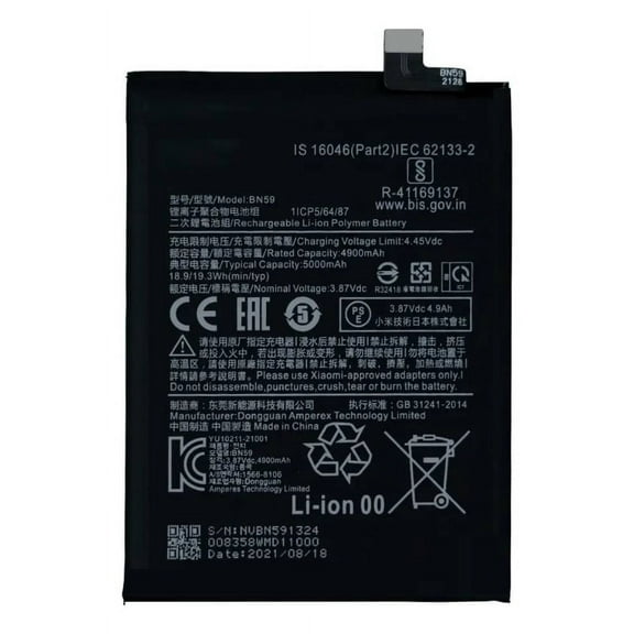 Battery Compatible with Xiaomi Redmi Note 10 Note 10s