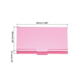 thumbnail image 2 of Professional Business Card Holder Aluminum Pocket Credit Card Case, Pink, 2 of 5