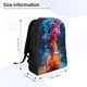 thumbnail image 4 of Fotbe Modern Art Red And Blue Colors Mochila de Viaje para Laptop, Mochila Ejecutiva Delgada y Resistente 15.6", 4 of 8