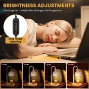 BEEPRINCESS Candle Warmer Lamp, 2/4/8H Timer, Dimmable, Adjustable Height, Purple Glass Shade, 2 Bulbs