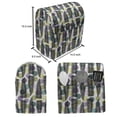 thumbnail image 5 of Leaves Lounger Chair Bag, Ornate Polka Dotted Pattern with Monochrome Tropical Spring Foliage Illustration, High Capacity Storage with Handle Container, Lounger Size, Multicolor, by Ambesonne, 5 of 5