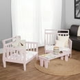 thumbnail image 2 of Dream On Me Emma 3-in-1 Convertible Toddler Bed, Blush Pink, Model #649-BP, 2 of 18