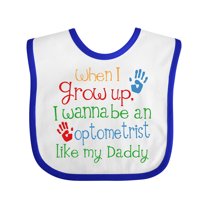 Inktastic Optometrist Like Daddy Boys or Girls Baby Bib