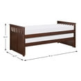 thumbnail image 2 of Lexicon Rowe Transitional Wood Twin/ Twin Bed in Dark Cherry, 2 of 4