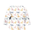 thumbnail image 5 of T Shirts Kids Girls Funny Graphic Crewneck 3/4 Sleeve Teenage Girls Tshirts Summer Comfy Cute Cartoon Casual Jogging Athletic Tops 8-9 Years Multicolor, 5 of 5