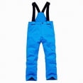 thumbnail image 5 of HCNTES Children's Insulated Snowsuit with Adjustable Straps Kids Winter Bib Overalls for Skiing Outdoor Fun(A01-Blue,L), 5 of 7