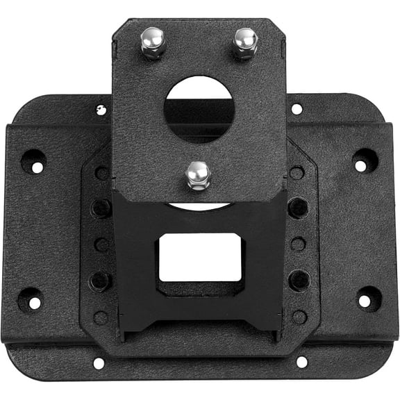 KOJEM Rear Spare Tire Carrier Compatible with 2007-2018 Jeep Wrangler JK JKU Hold Up to 40" Tire Mounting Bracket Holder Steel Powder Coated Black