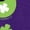 PURPLE, variant on Garfield - Garf Shamrock - Men's Crew Fleece Sweatshirt