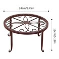 thumbnail image 1 of EIMELI [CLEARANCE]Metal Potted Plant Stand Rustproof Iron Flower Pot Planter Holder Rack Sturdy for Indoors Outdoors Wrought Iron Flower Pot Holder Iron Short Flower Pot Bracket, 1 of 6