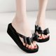 thumbnail image 1 of Chanclas de verano para mujer con lazo, chanclas informales, zapatos de playa de tacón alto Wmkox8yii hj789, 1 of 8