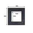 thumbnail image 3 of Black Suede Acid Free 20x20 Picture Frame Mats with White Core Bevel Cut for 10x10 Pictures - Fits, 3 of 3