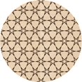 thumbnail image 1 of Ahgly Company Machine Washable Indoor Round Transitional Copper Brown Area Rugs, 4' Round, 1 of 7