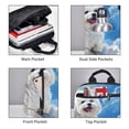 thumbnail image 3 of Fuzoiu Cute Cloud Bichon Frise Print Lightweight Daypack,Weekender Bag for Men and Women, Travel Backpack with Padded Straps for School, Travel & Work, 3 of 7